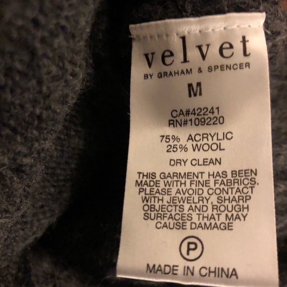 Grey Velvet Sweater by Graham & Spencer - Picture 5 of 5